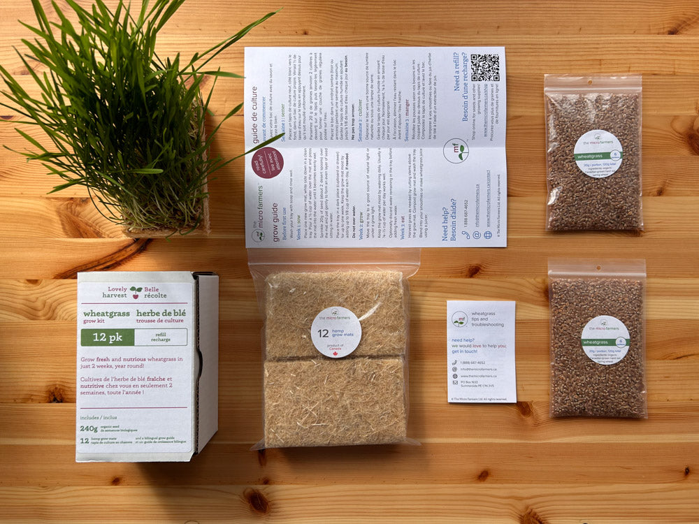 Homegrown Wheatgrass Refill Kit