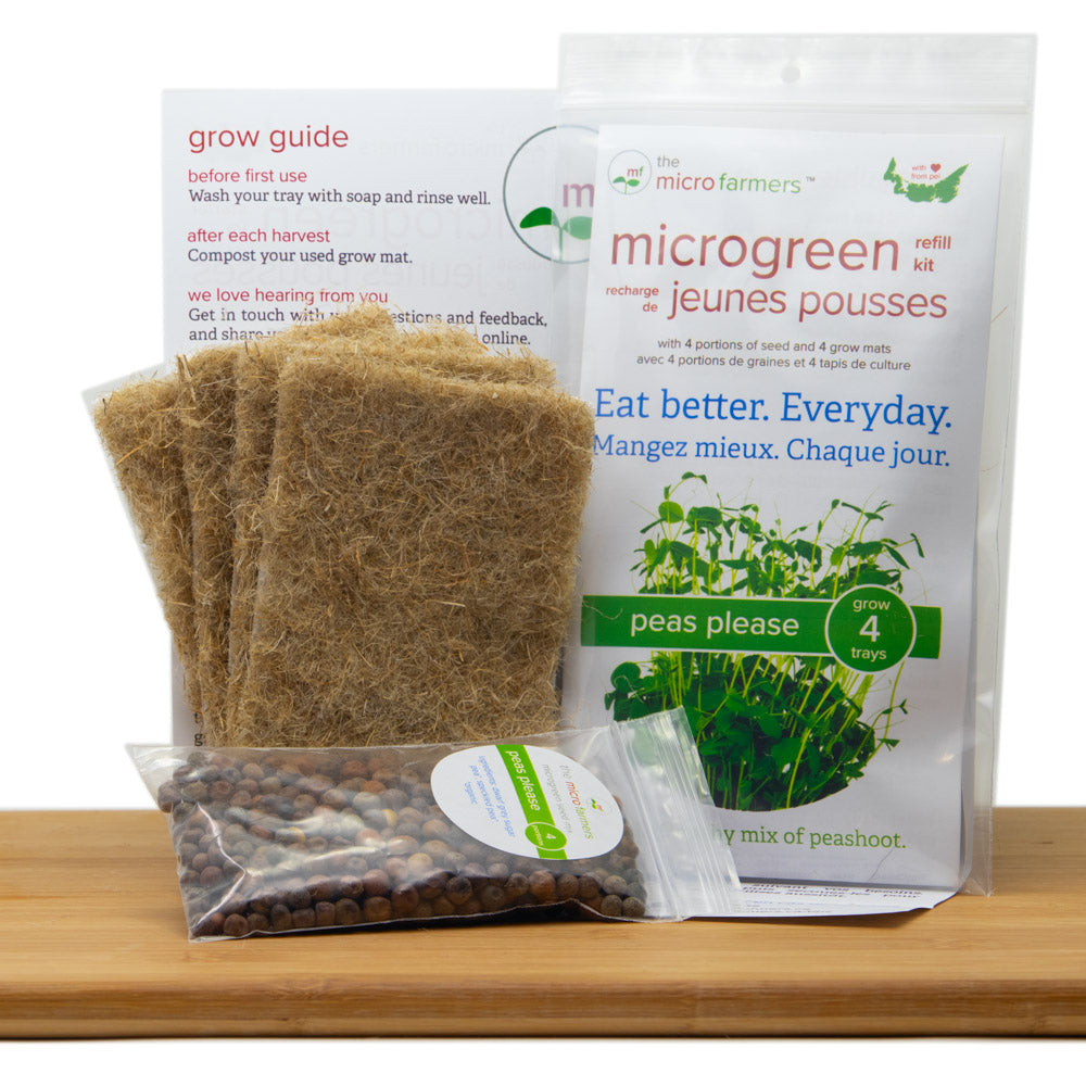 Peas Please Microgreen Grow Kit (Refill Kit)