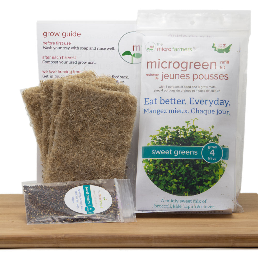 Sweet Greens Microgreen Grow Kit (Refill Kit)