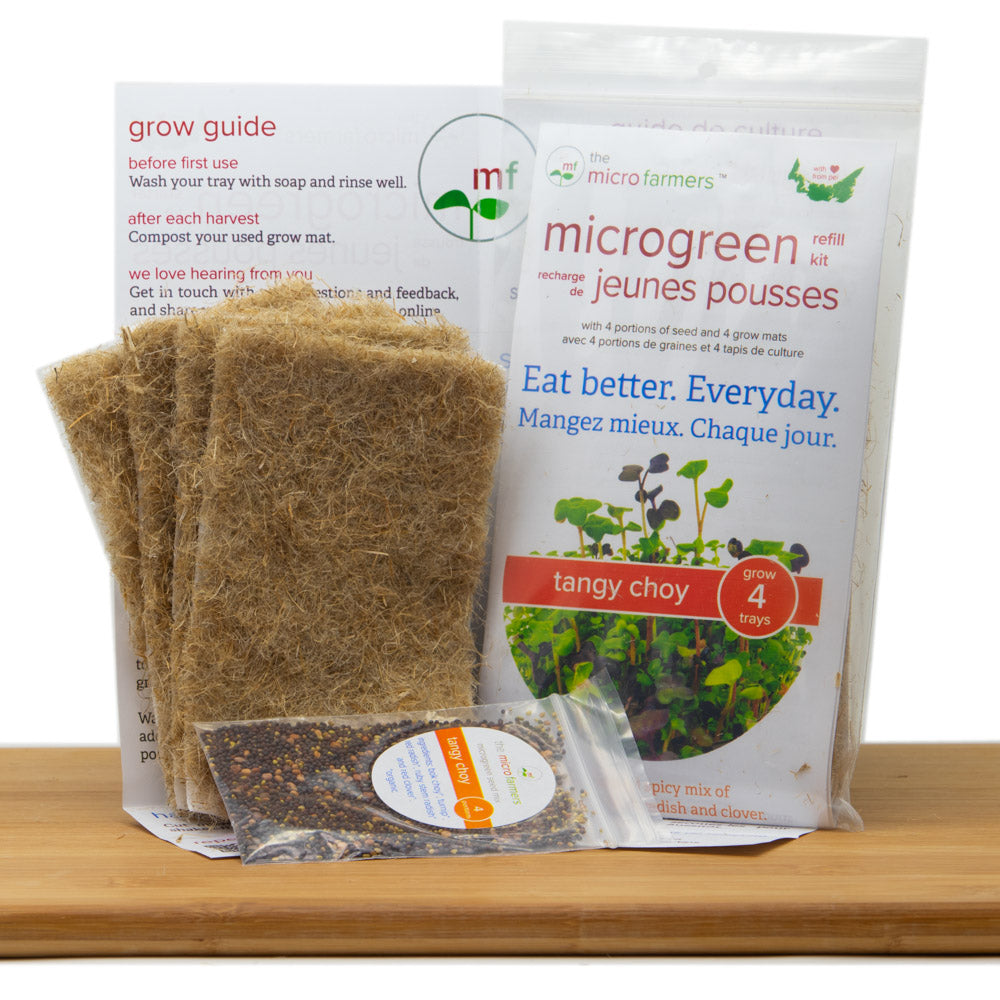 Tangy Choy Microgreen Grow Kit (Refill Kit)