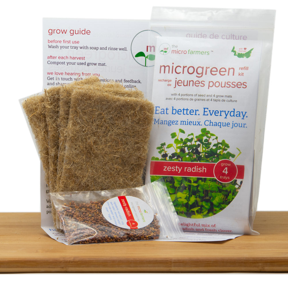 Zesty Radish Microgreen Grow Kit (Refill Kit)